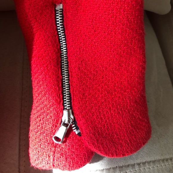 Zara Trafaluc Red Coat Size XS - Picture 4 of 6